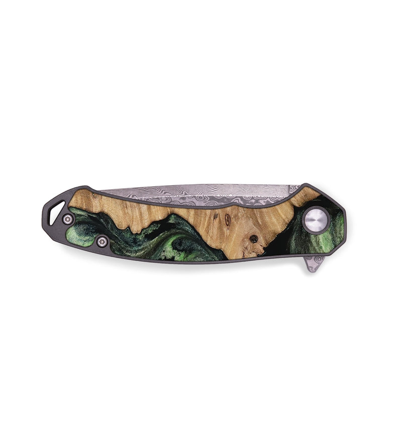 EDC Wood Pocket Knife - Katy (Green, 813779)