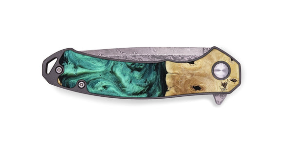 EDC Wood Pocket Knife - Brendon (Green, 813781)