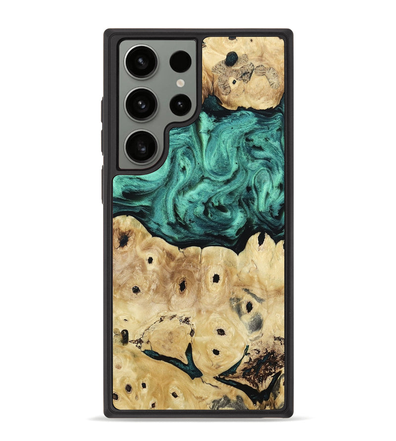 Galaxy S23 Ultra Wood Phone Case - Brendon (Green, 813781)