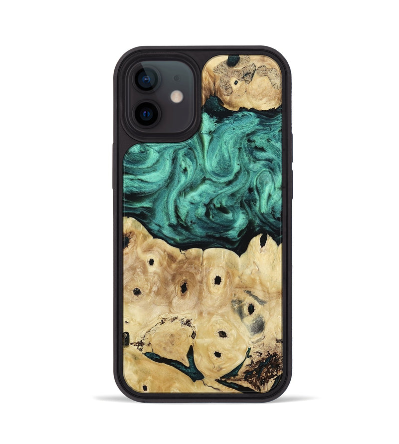 iPhone 12 Wood Phone Case - Brendon (Green, 813781)