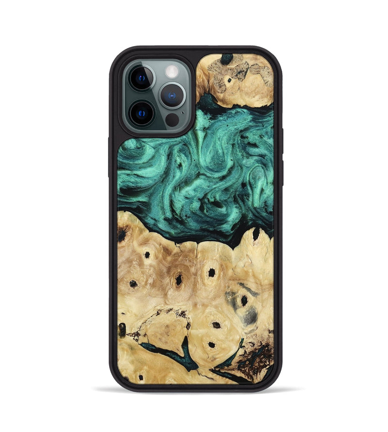 iPhone 12 Pro Wood Phone Case - Brendon (Green, 813781)