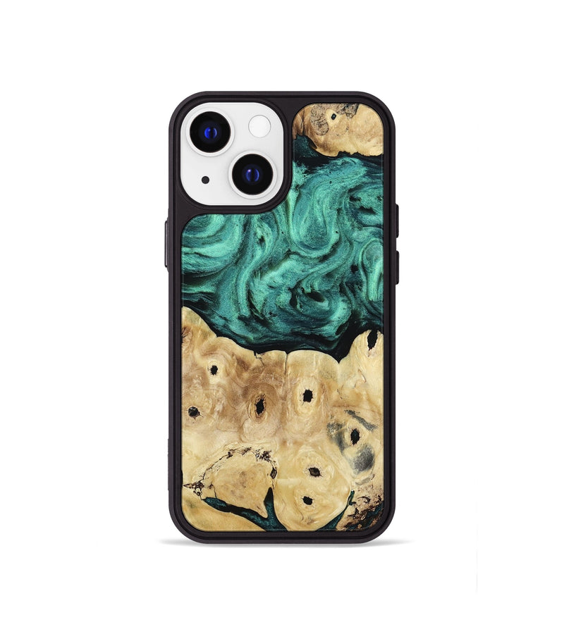 iPhone 13 mini Wood Phone Case - Brendon (Green, 813781)