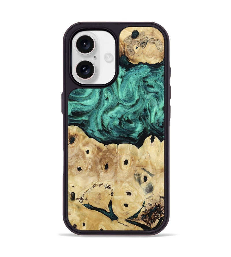 iPhone 17 Wood Phone Case - Brendon (Green, 813781)