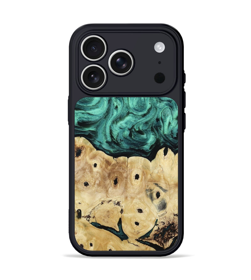 iPhone 17 Pro Wood Phone Case - Brendon (Green, 813781)