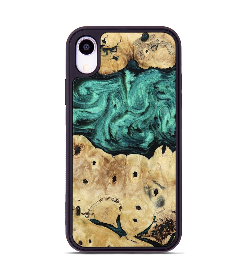 iPhone Xr Wood Phone Case - Brendon (Green, 813781)