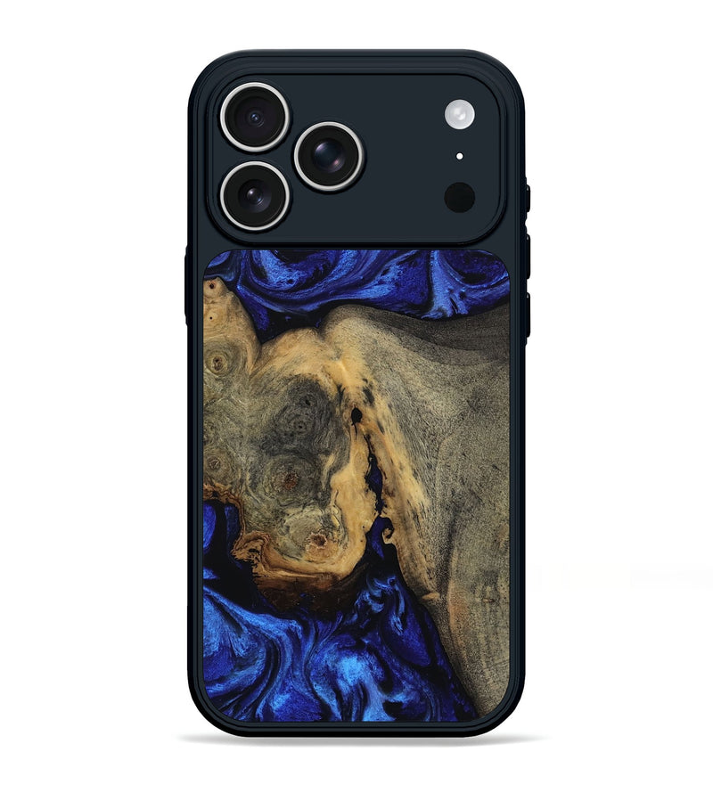 iPhone 17 Pro Max Wood Phone Case - Elissa (Blue, 813791)