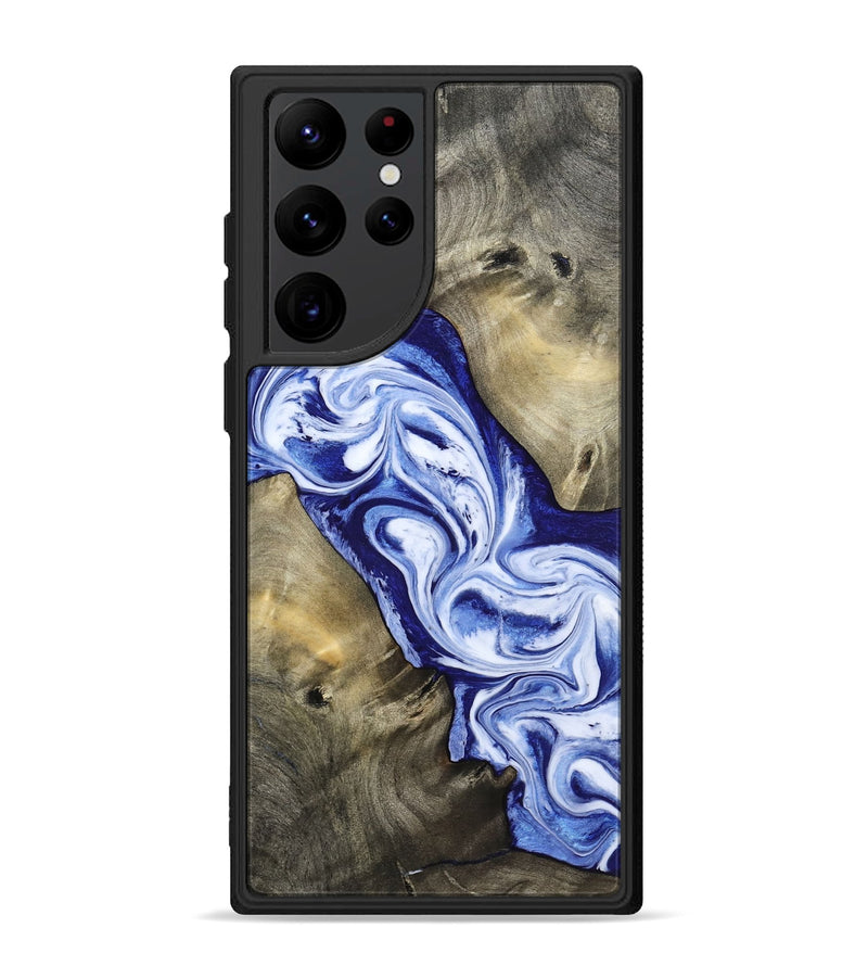 Galaxy S22 Ultra Wood Phone Case - Basil (Blue, 813794)