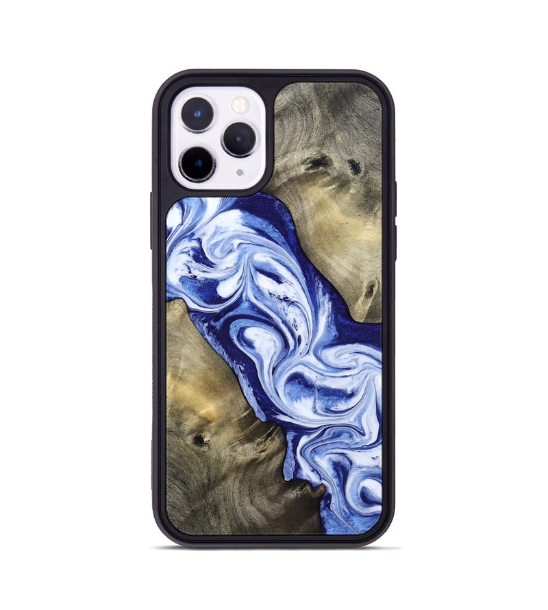 iPhone 11 Pro Wood Phone Case - Basil (Blue, 813794)