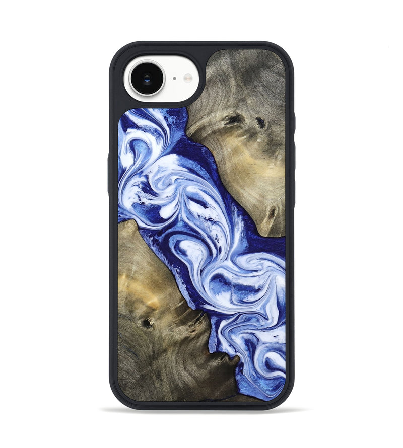 iPhone 16e Wood Phone Case - Basil (Blue, 813794)