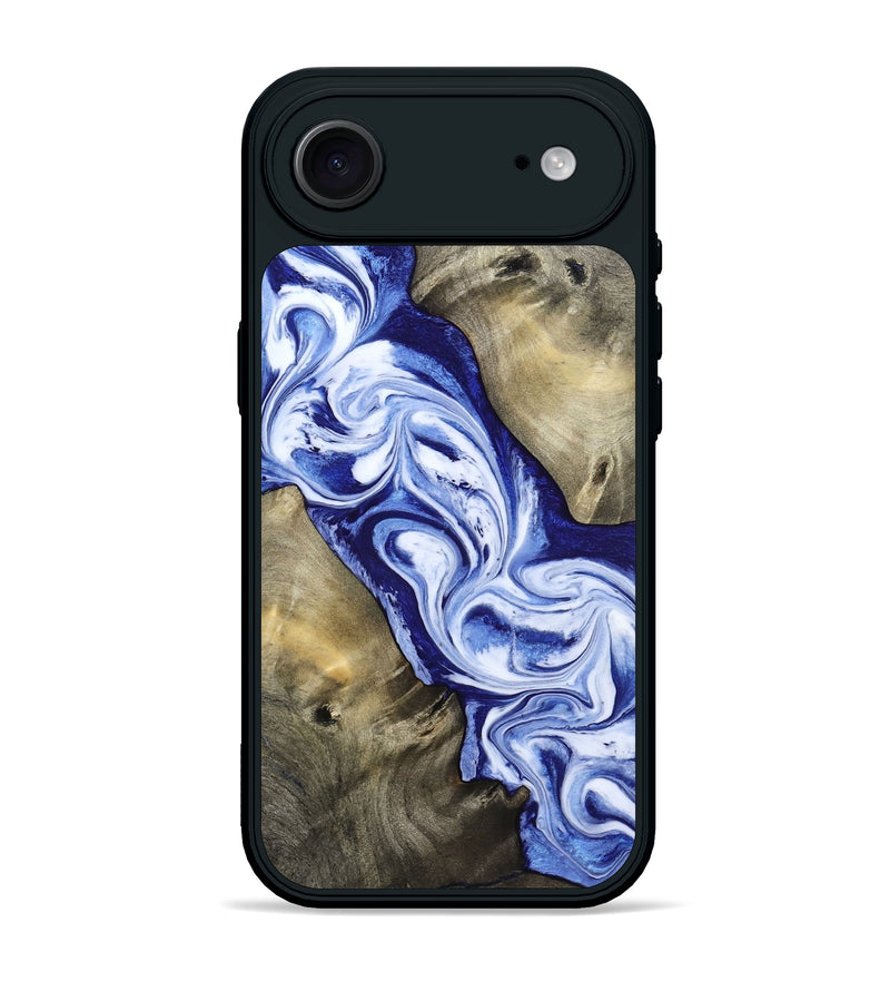 iPhone 17 Air Wood Phone Case - Basil (Blue, 813794)