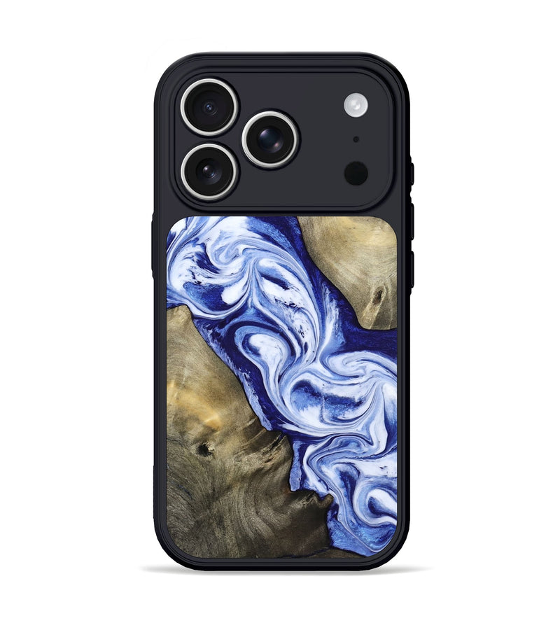 iPhone 17 Pro Wood Phone Case - Basil (Blue, 813794)