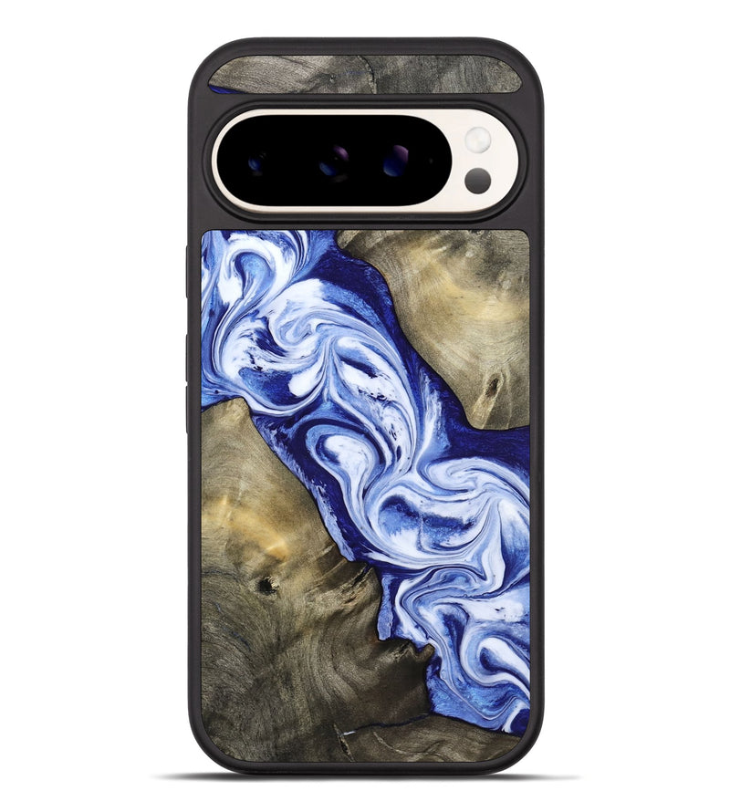 Pixel 10 Pro XL Wood Phone Case - Basil (Blue, 813794)