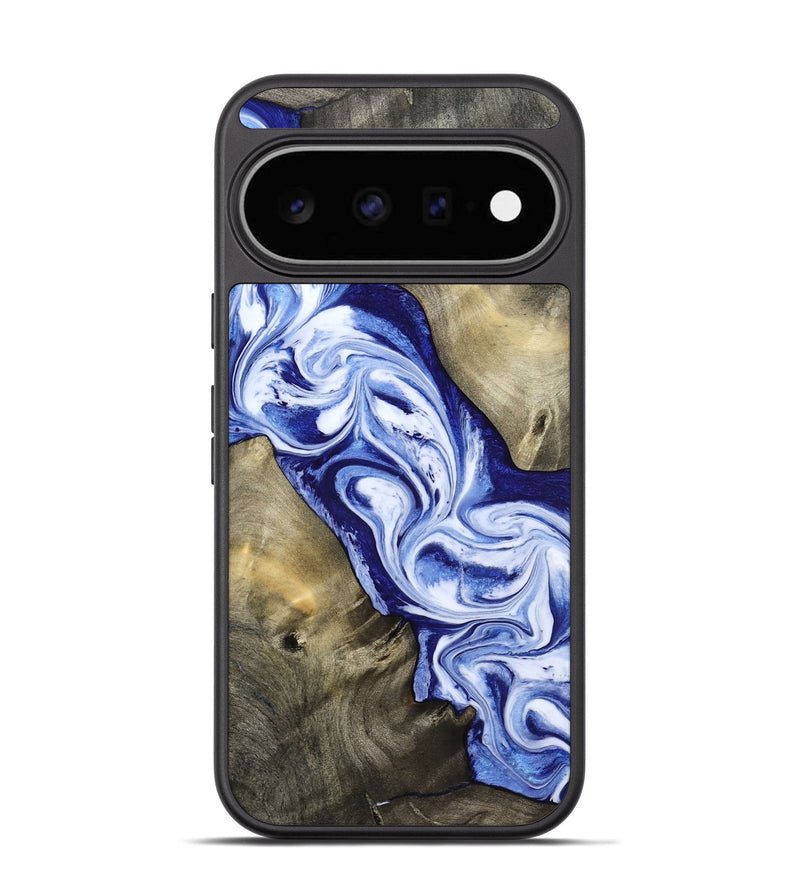 Pixel 11 Wood Phone Case - Basil (Blue, 813794)
