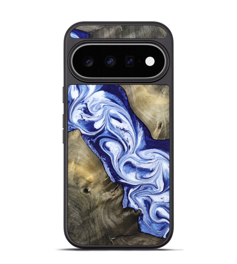Pixel 11 Pro Wood Phone Case - Basil (Blue, 813794)