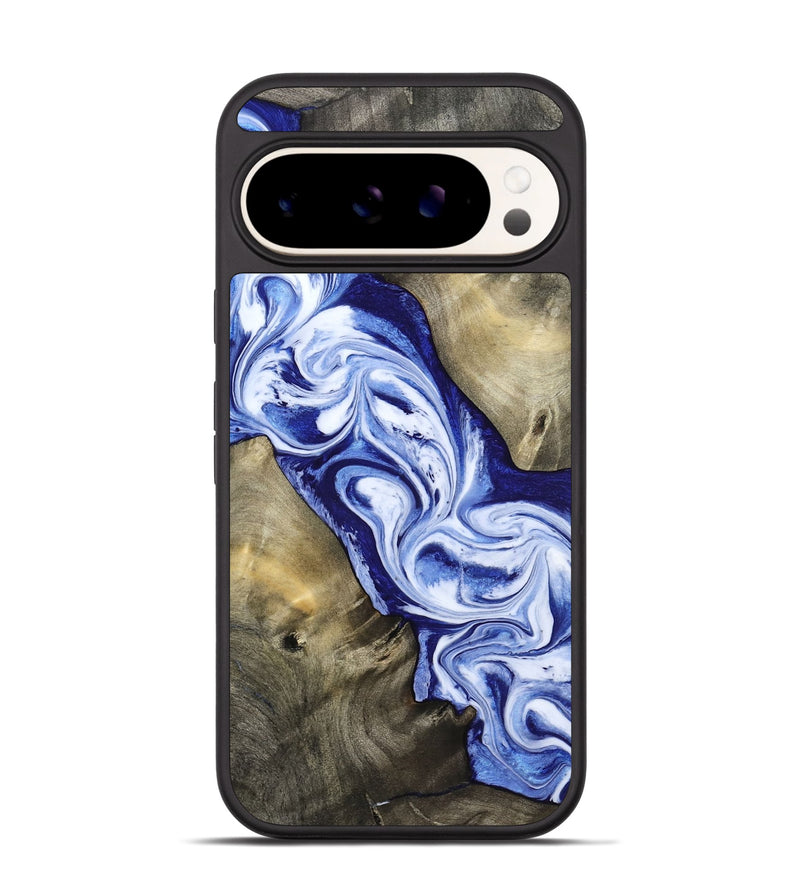 Pixel 9 Pro Wood Phone Case - Basil (Blue, 813794)