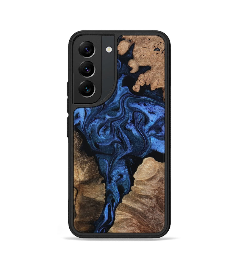 Galaxy S22 Wood Phone Case - Jayde (Blue, 813795)