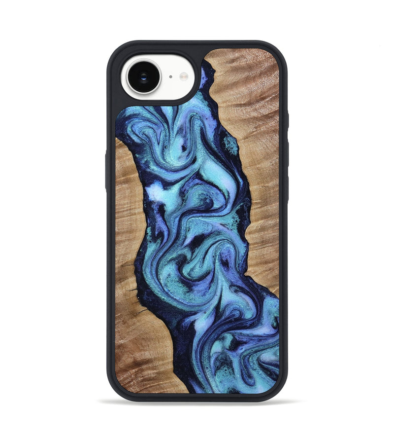 iPhone 16e Wood Phone Case - Meaghan (Blue, 813796)