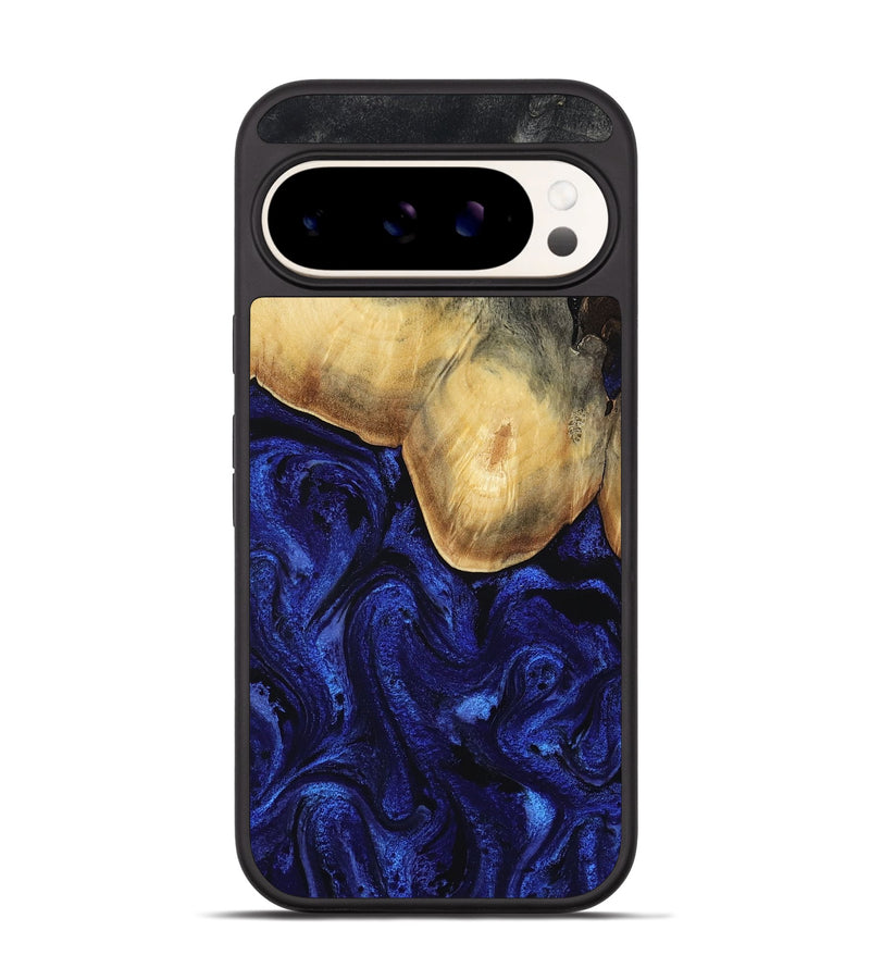 Pixel 9 Pro Wood Phone Case - Atharv (Blue, 813798)