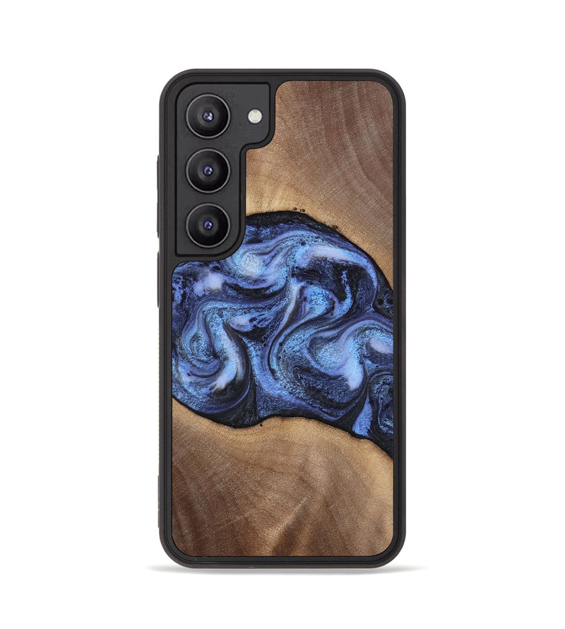 Galaxy S23 Wood Phone Case - Destini (Blue, 813803)