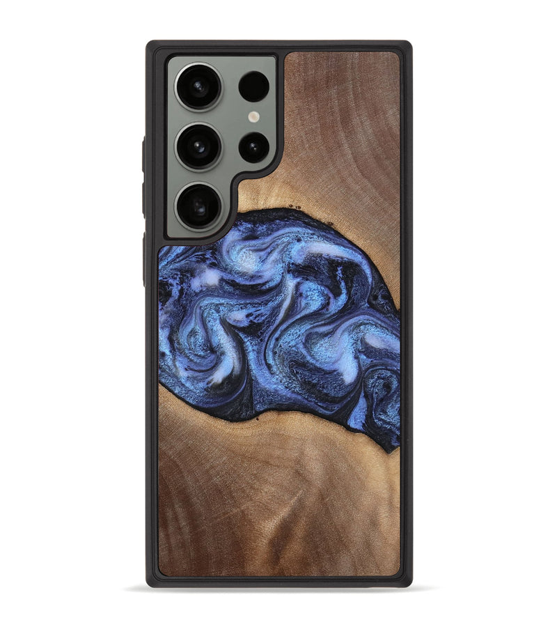 Galaxy S23 Ultra Wood Phone Case - Destini (Blue, 813803)