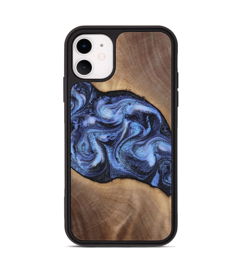 iPhone 11 Wood Phone Case - Destini (Blue, 813803)