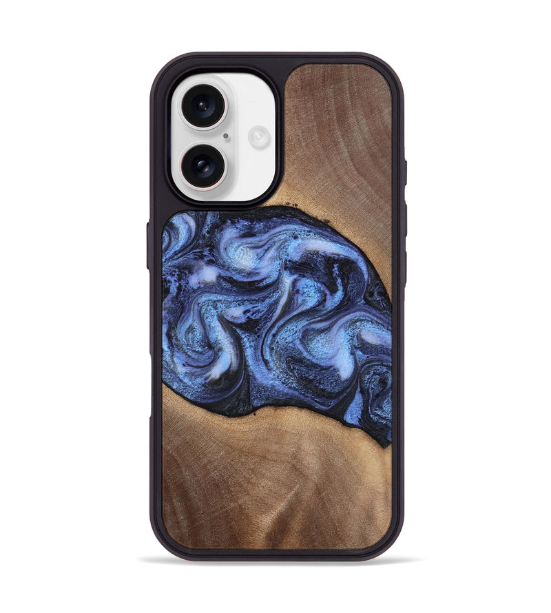 iPhone 17 Wood Phone Case - Destini (Blue, 813803)