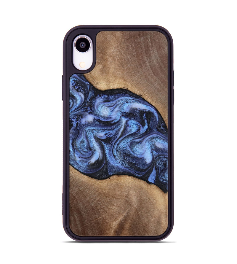 iPhone Xr Wood Phone Case - Destini (Blue, 813803)