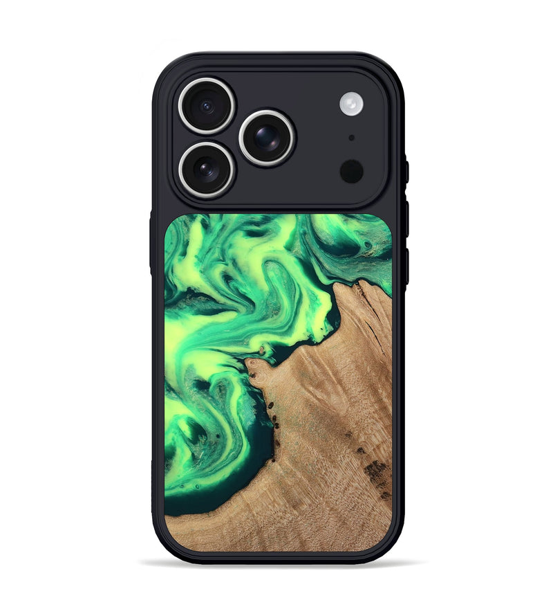 iPhone 17 Pro Wood Phone Case - Makala (Green, 813804)
