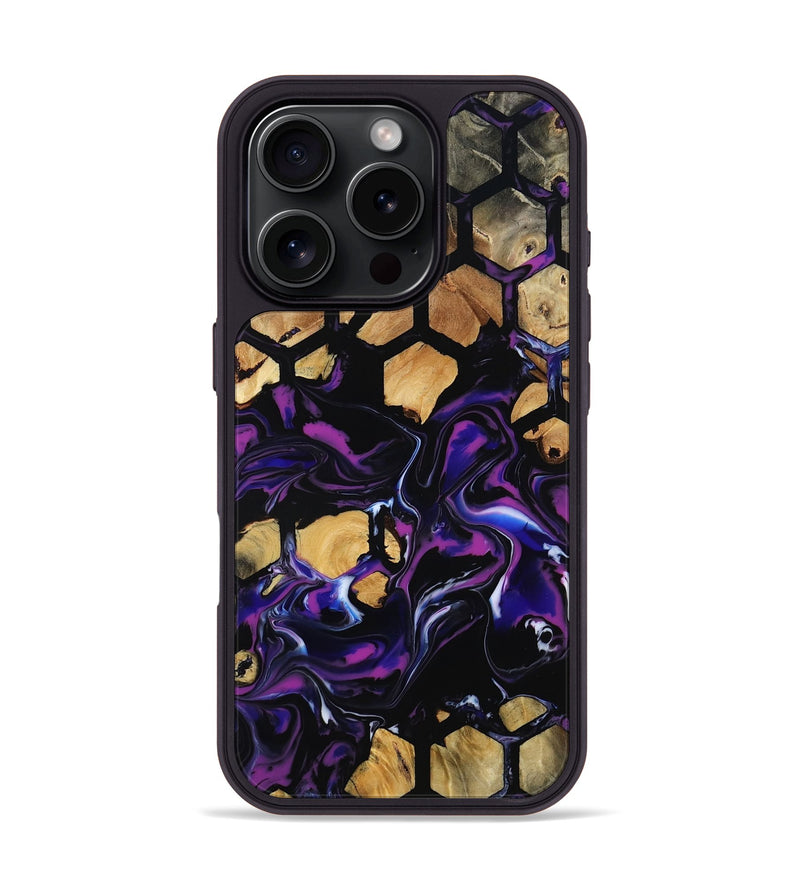 iPhone 16 Pro Wood Phone Case - Rhea (Pattern, 813818)