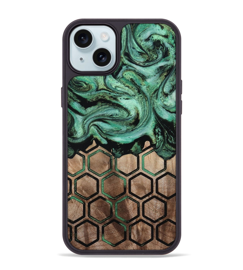 iPhone 15 Plus Wood Phone Case - Ayana (Pattern, 813828)