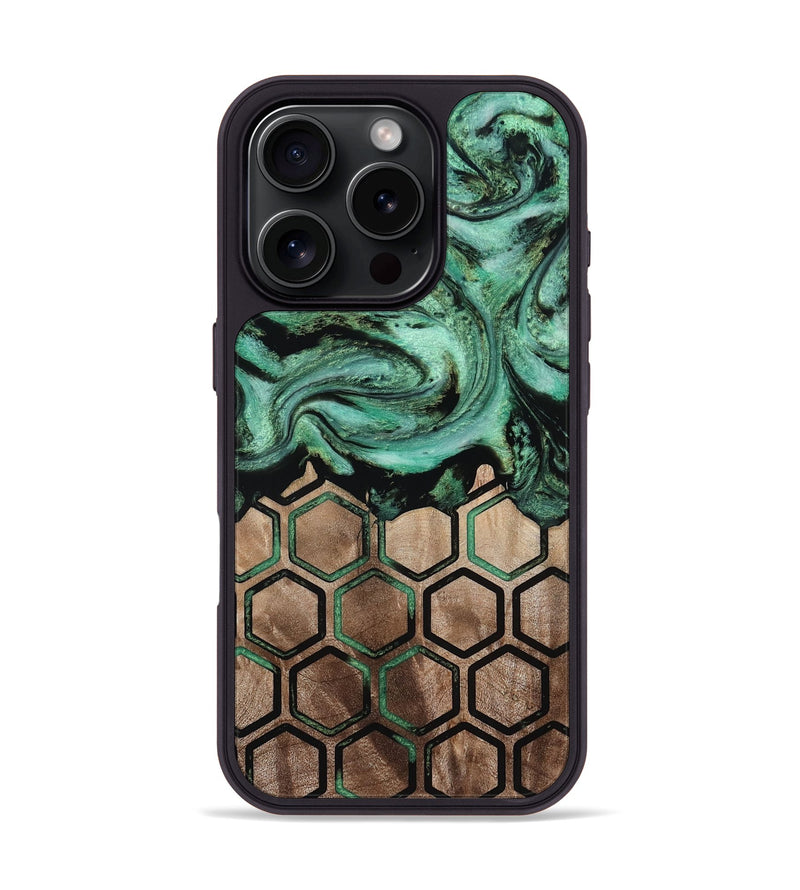 iPhone 16 Pro Wood Phone Case - Ayana (Pattern, 813828)