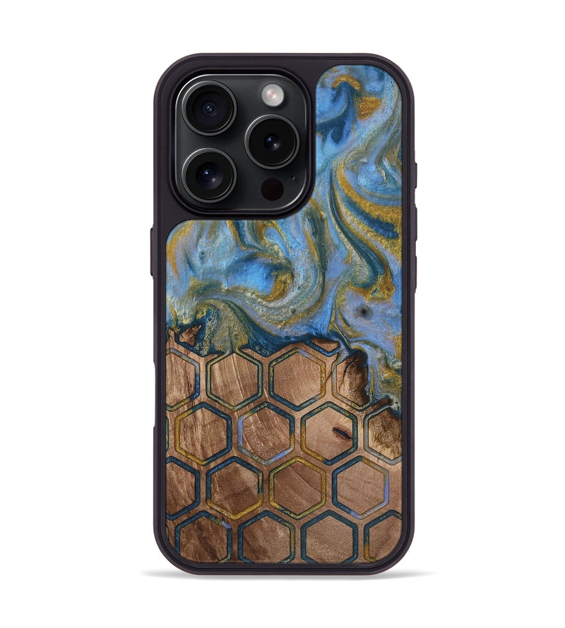 iPhone 16 Pro Wood Phone Case - Tamera (Pattern, 813834)