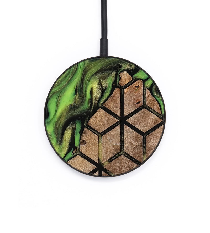 Circle Wood Wireless Charger - Janene (Pattern, 813845)