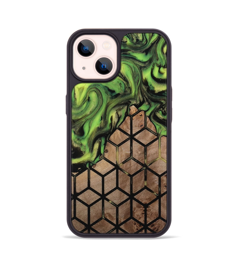 iPhone 14 Wood Phone Case - Janene (Pattern, 813845)