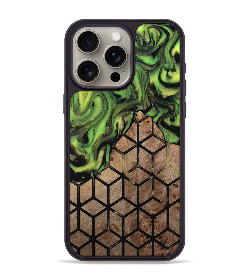 iPhone 15 Pro Max Wood Phone Case - Janene (Pattern, 813845)