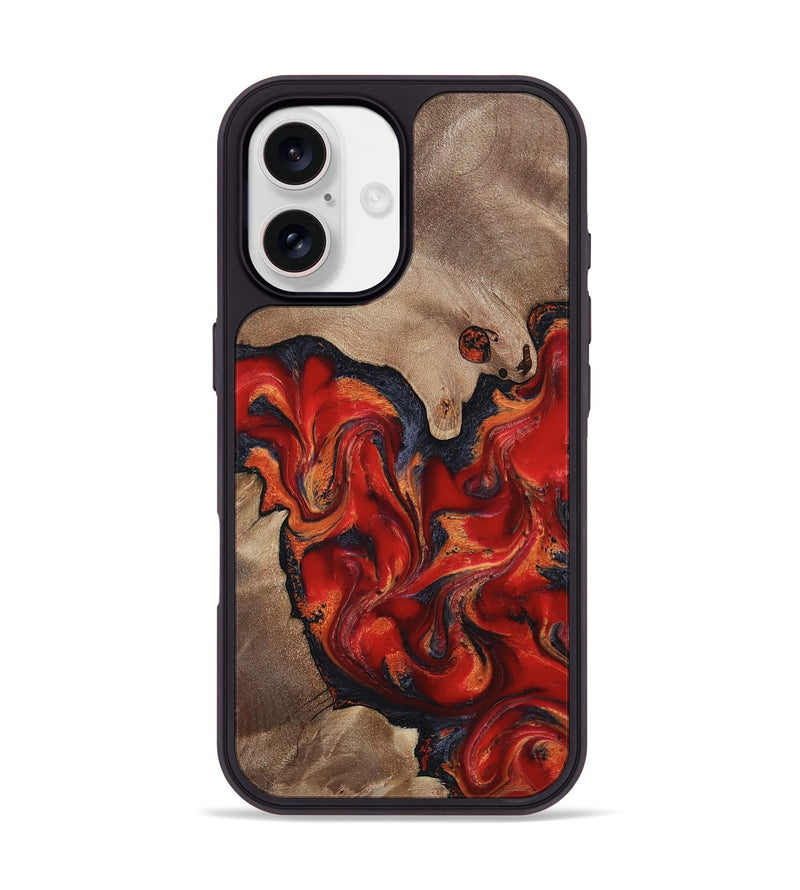iPhone 17 Wood Phone Case - Idris (Red, 813866)