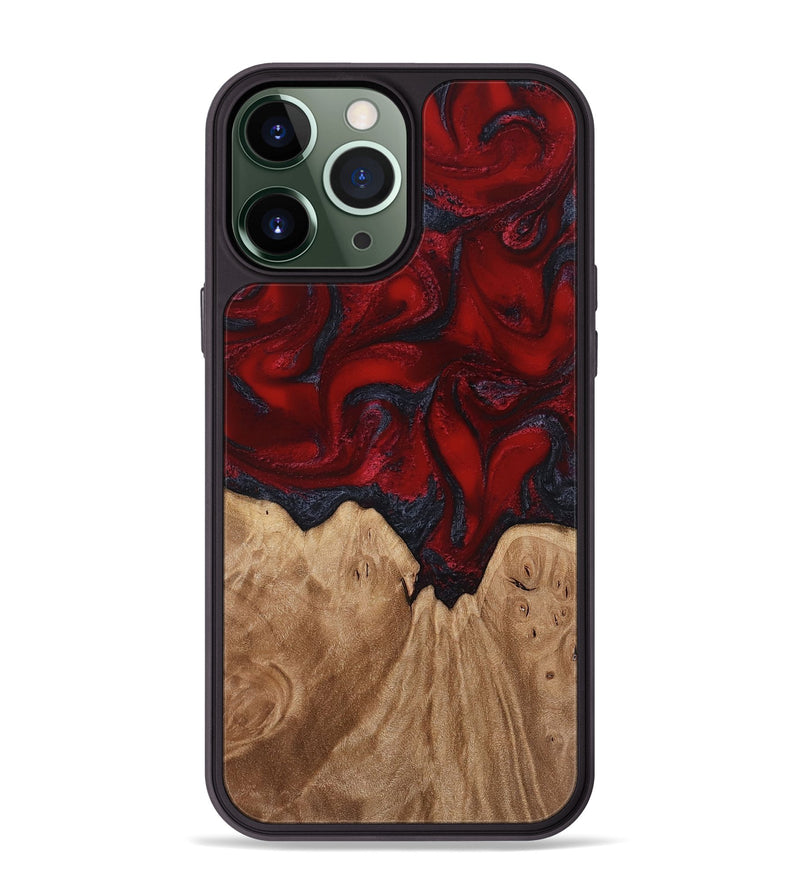 iPhone 13 Pro Max Wood Phone Case - Newell (Red, 813867)