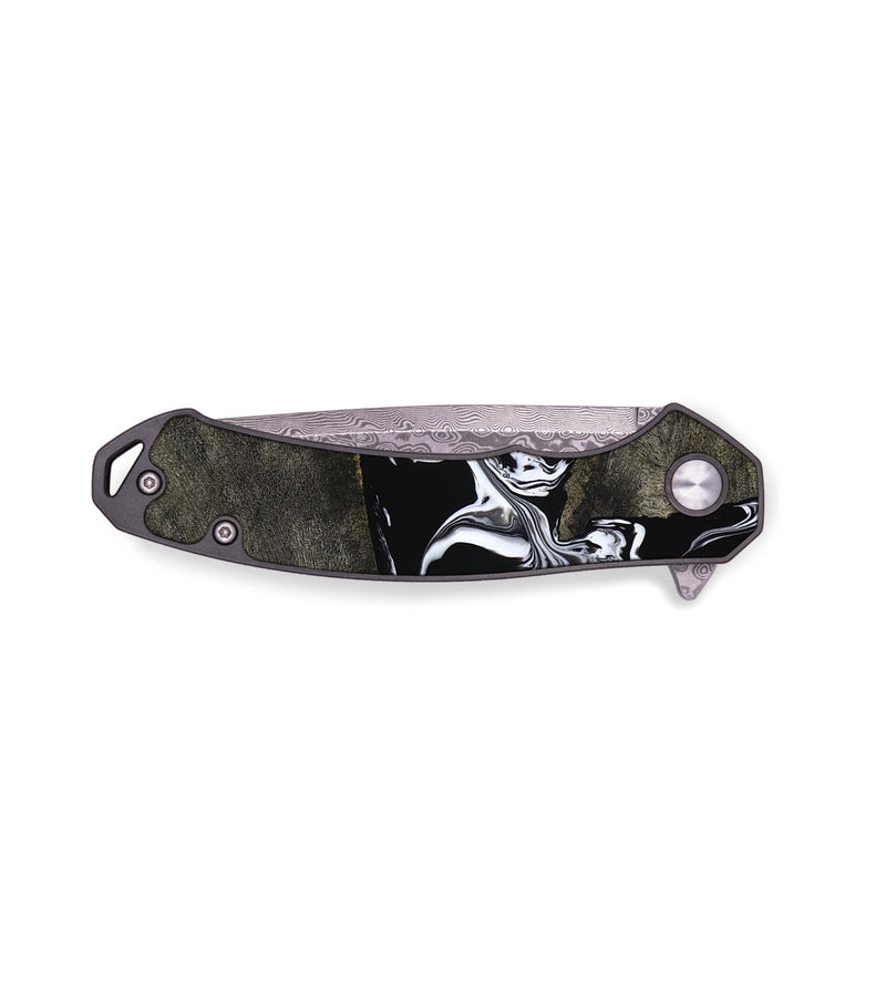 EDC Wood Pocket Knife - Hyman (Black & White, 813871)