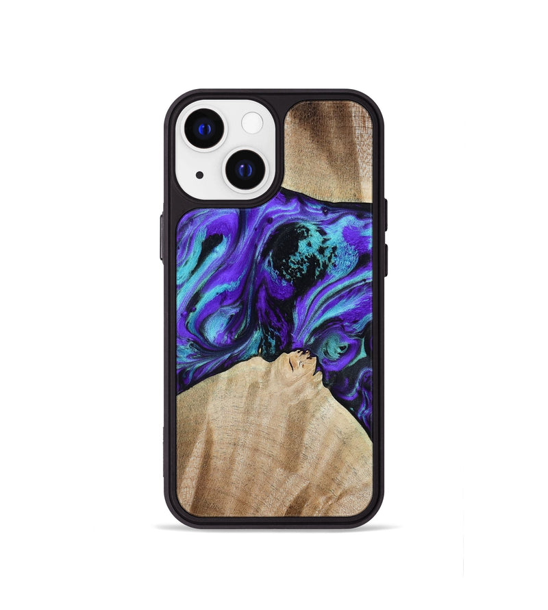 iPhone 13 mini Wood Phone Case - Blaine (Purple, 813893)