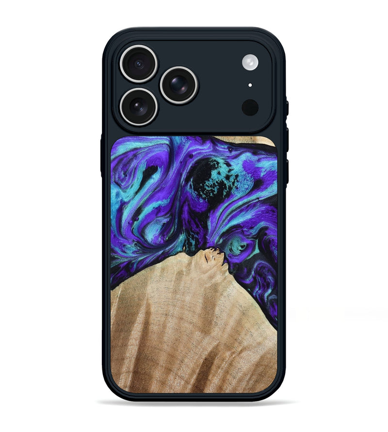 iPhone 17 Pro Max Wood Phone Case - Blaine (Purple, 813893)