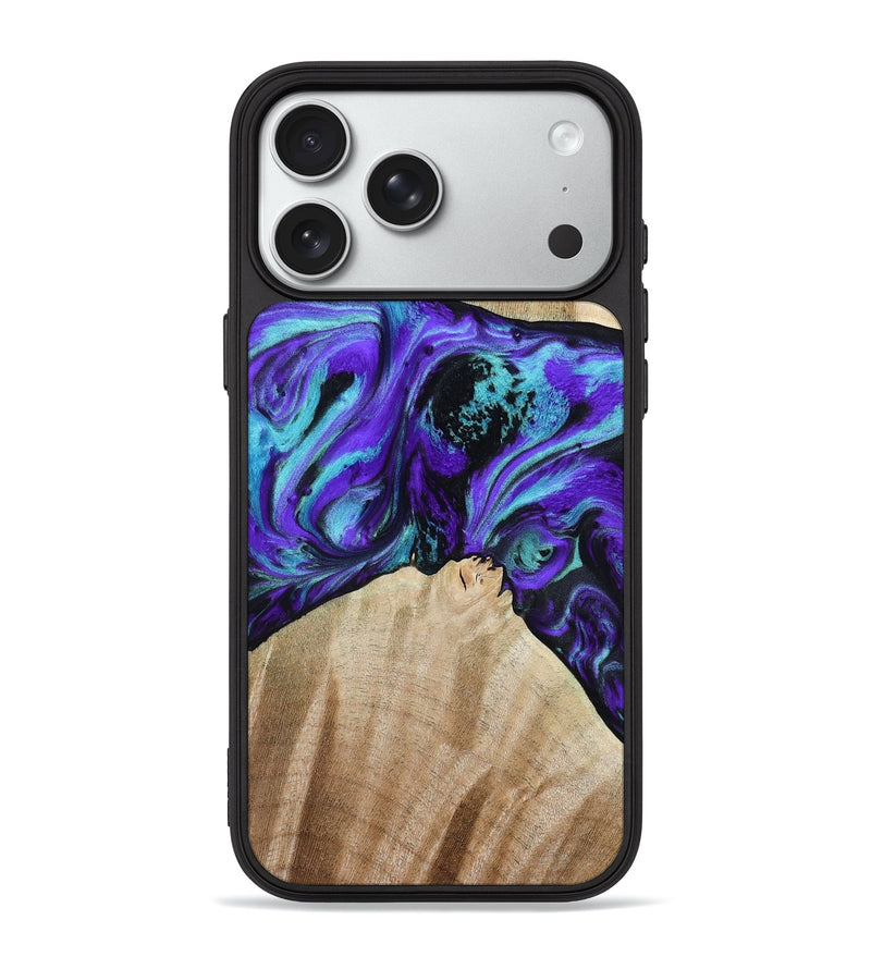iPhone 18 Pro Max Wood Phone Case - Blaine (Purple, 813893)