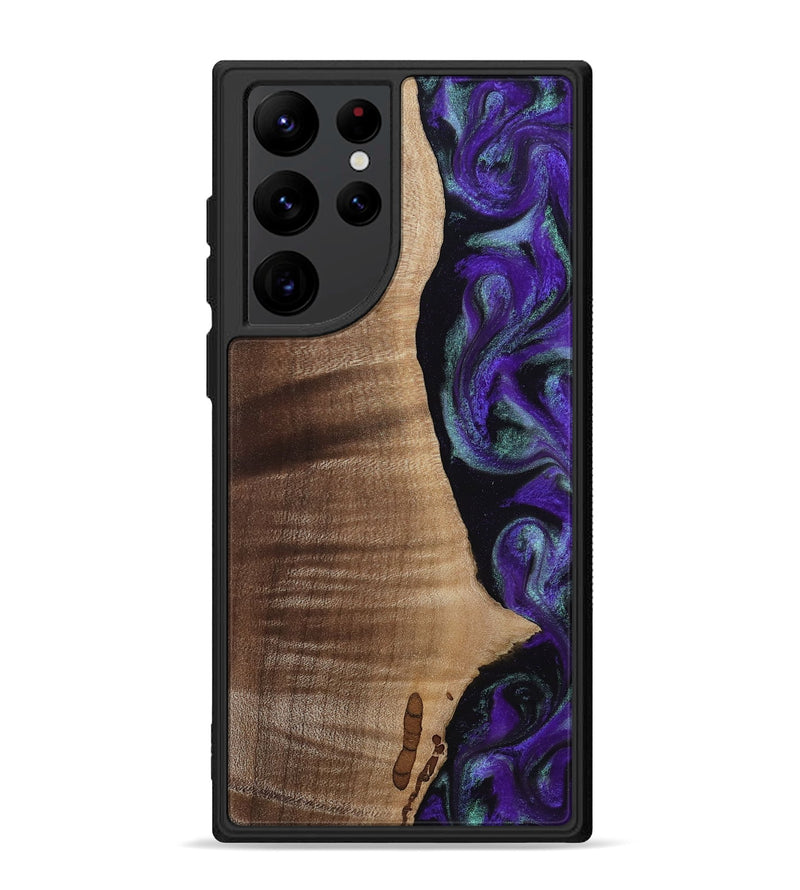 Galaxy S22 Ultra Wood Phone Case - Peggy (Purple, 813894)