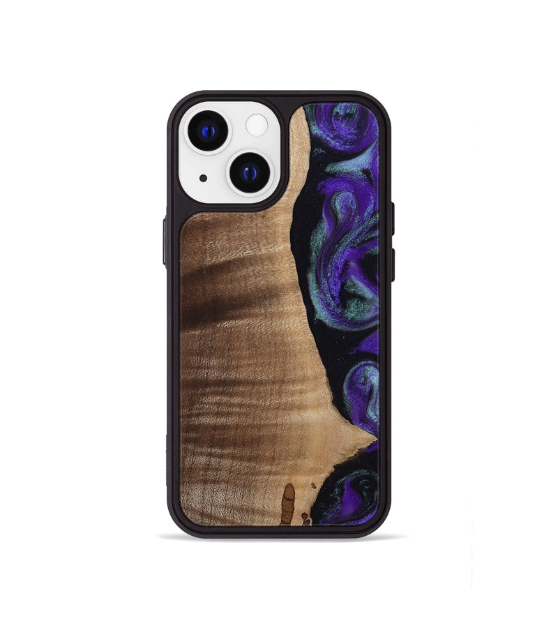 iPhone 13 mini Wood Phone Case - Peggy (Purple, 813894)