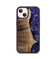 iPhone 14 Wood Phone Case - Peggy (Purple, 813894)