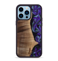 iPhone 14 Pro Max Wood Phone Case - Peggy (Purple, 813894)