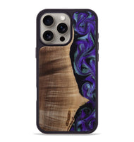 iPhone 16 Pro Max Wood Phone Case - Peggy (Purple, 813894)