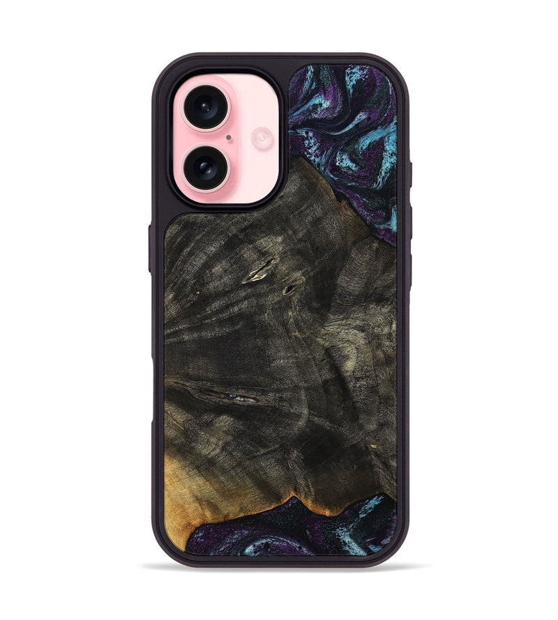 iPhone 16 Wood Phone Case - Maeve (Purple, 813896)