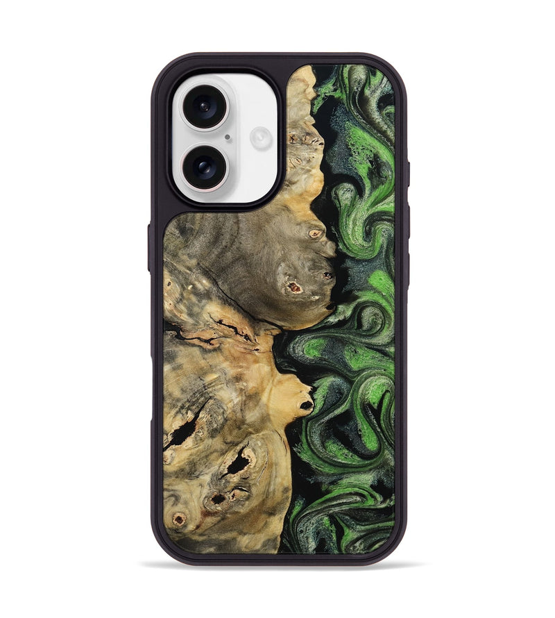iPhone 17 Wood Phone Case - Cecile (Green, 813919)