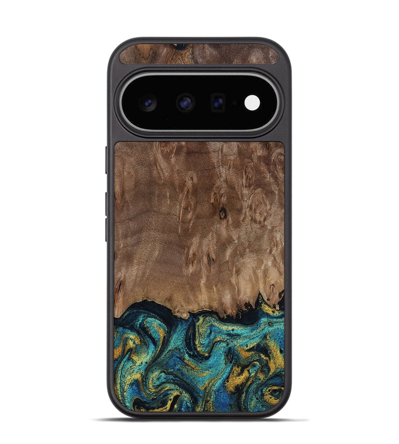 Pixel 11 Wood Phone Case - Reanna (Teal & Gold, 813927)