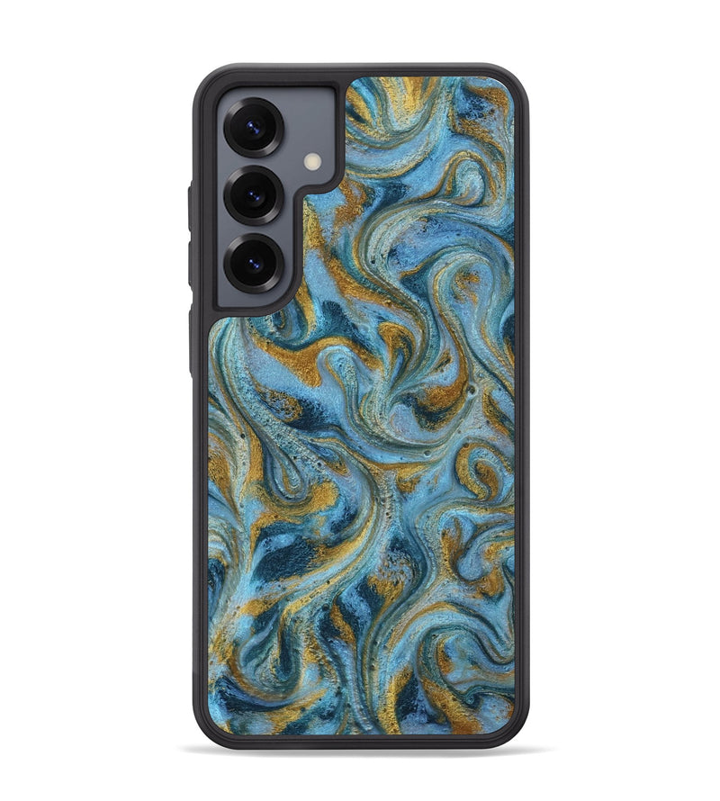 Galaxy S25 Plus ResinArt Phone Case - Jamar (Teal & Gold, 813930)